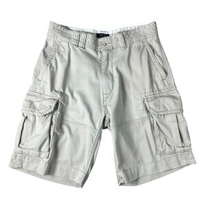 Ralph Lauren Polo Men's Beige Rugged Cargo Shorts  Size 32  Grunge Gorpcore